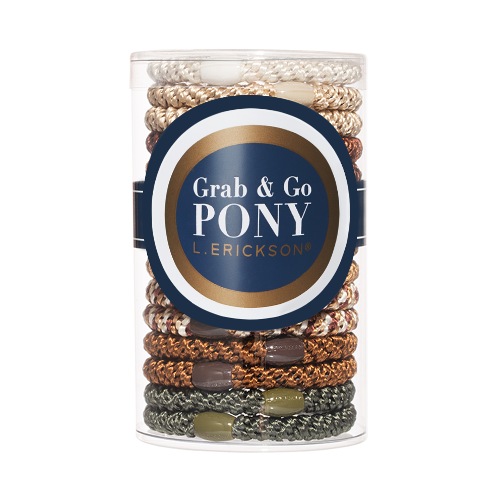 L. ERICKSON｜彈力髮圈桶-紐約褐棕