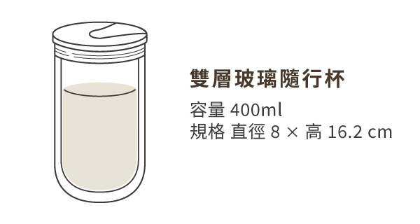 好玻雙層玻璃隨手杯