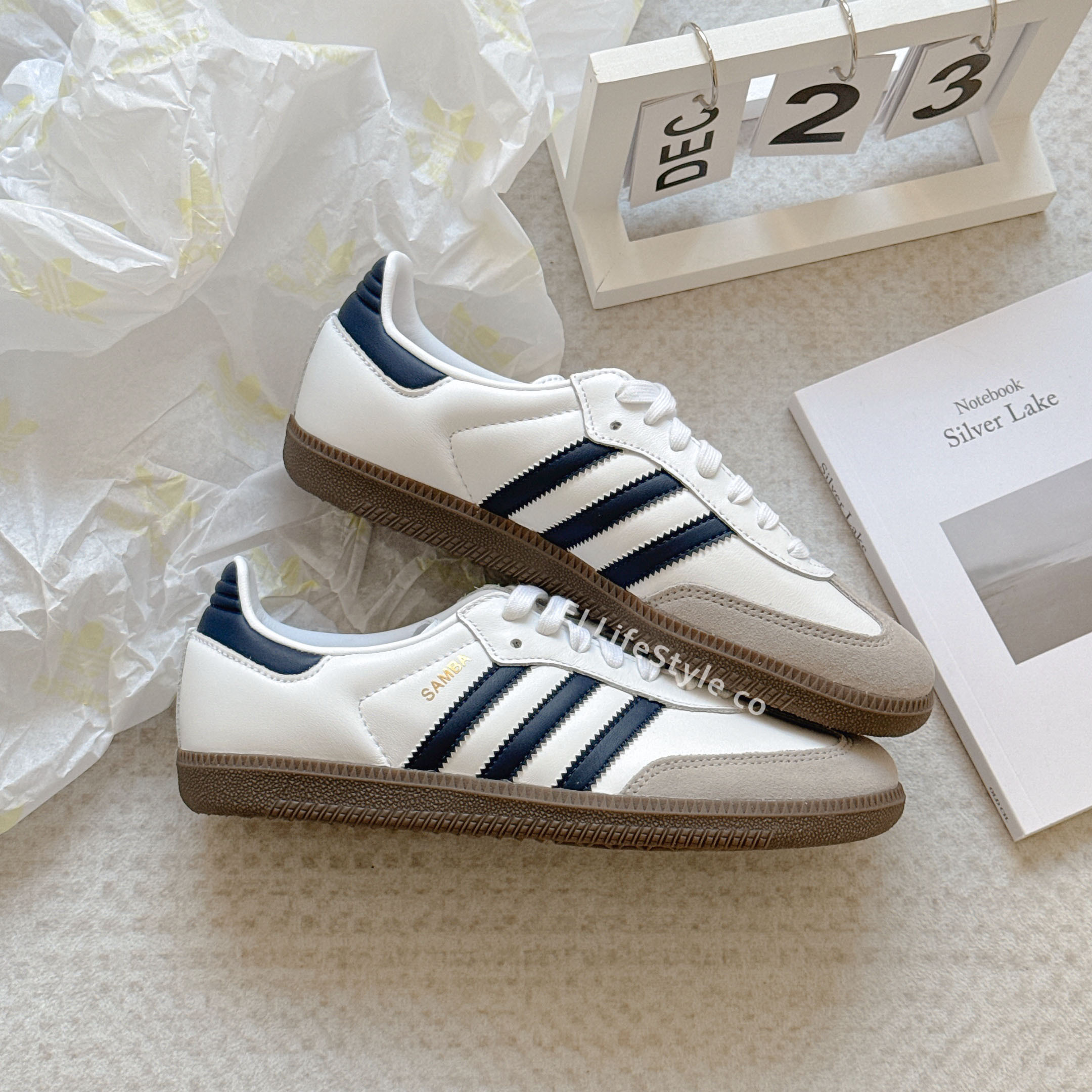 ADIDAS SAMBA OG 海軍藍 深藍 白藍 焦糖底 男女鞋 JH8795 / 預購