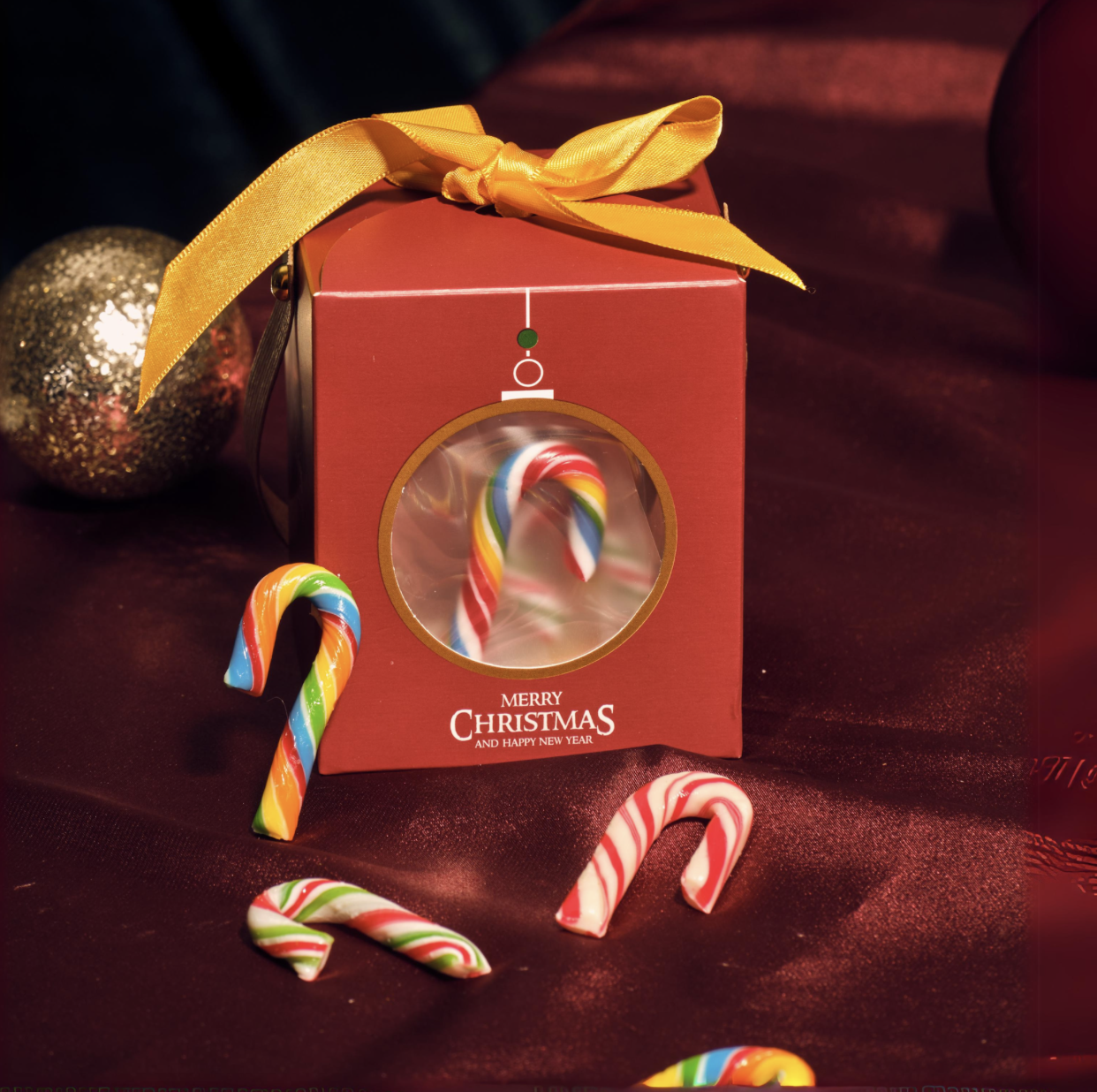 Christmas Candy Cane Small Gift Box (12pcs)