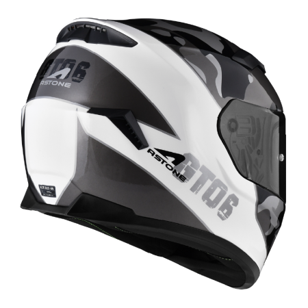 ASTONE GTO6 YC1 白黑 彩繪 全罩帽款式