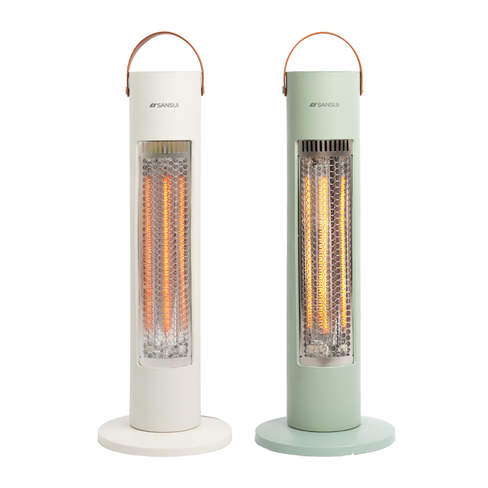 【SANSUI山水】瞬熱擺頭遠紅外線碳素電暖器SH-W500/SH-G500(福利品)