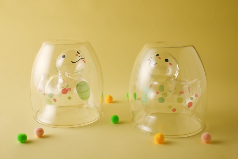 好玻12生肖系列 — 蛇寶造型雙層玻璃杯