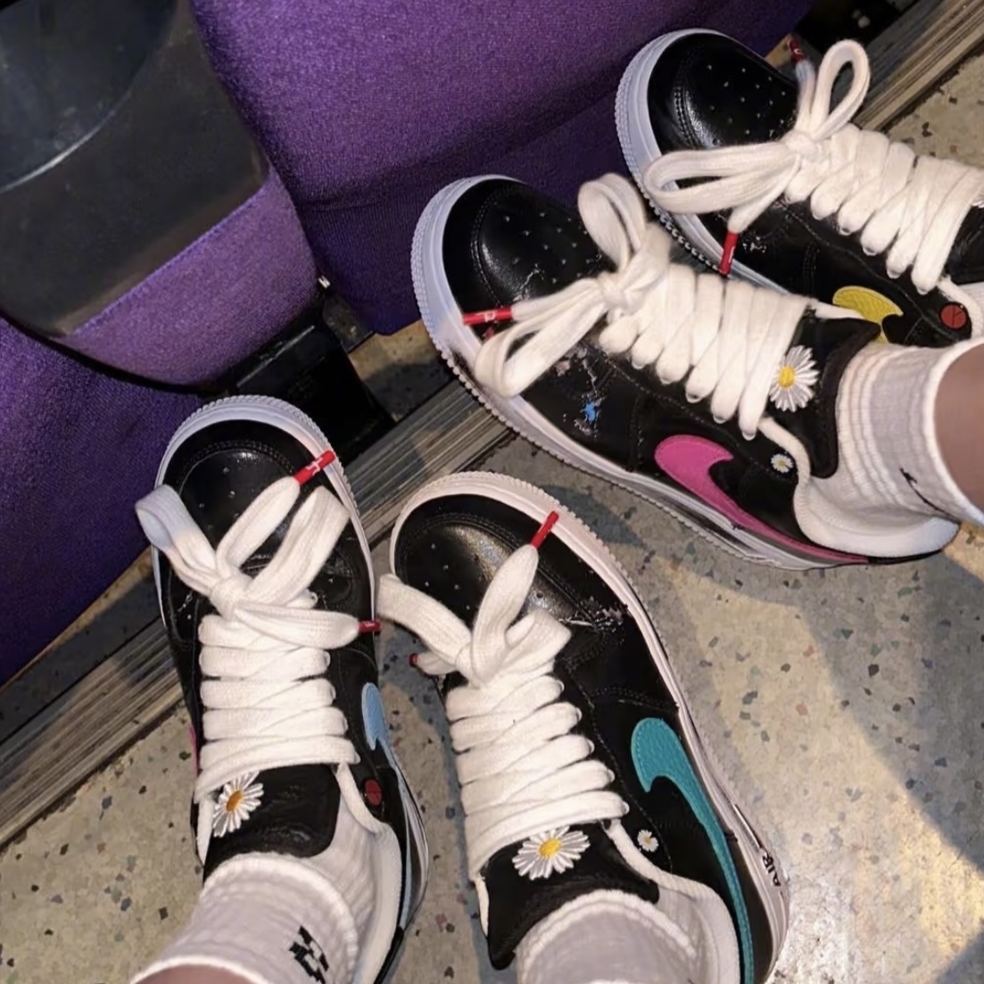 NIKE Air Force 1 x PEACEMINUSONE "Para-Noise" 3.0 權志龍 GD 聯名款 刮刮樂 小雛菊 鴛鴦