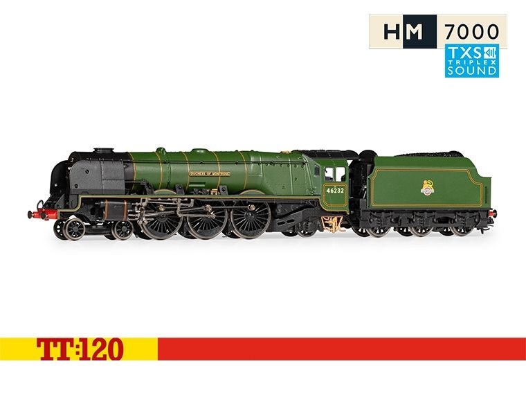Hornby TT3011TXSM TT規 BR 4-6-2, 46232, Era 4 數位音效蒸汽車