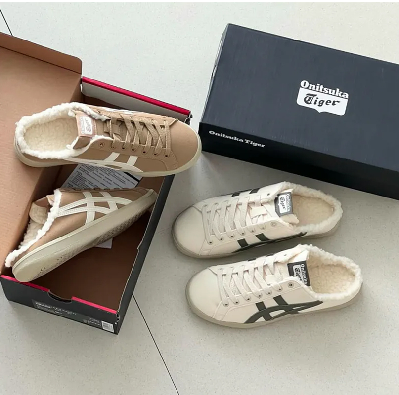 Onitsuka Tiger 鬼塚虎DD Trainer Sabot 復古德訓鞋毛絨穆勒鞋懶人鞋