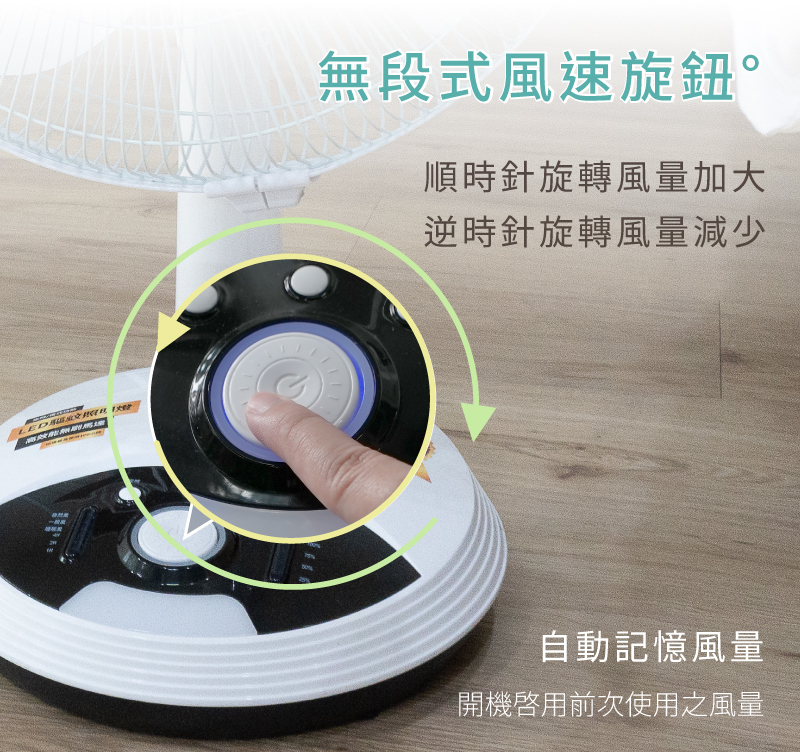 無段式調節風量