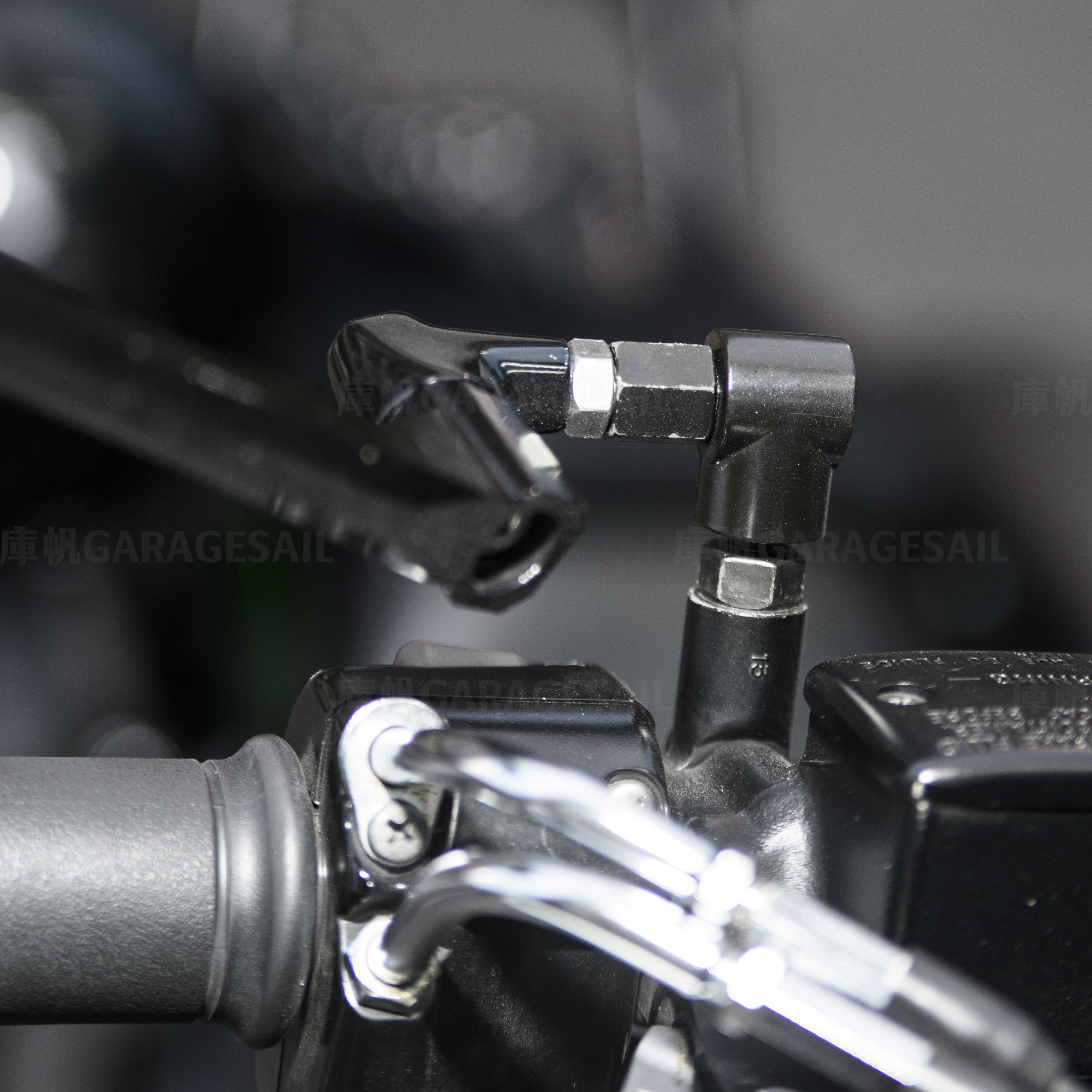 後照鏡 直角 轉接座 10mm正牙