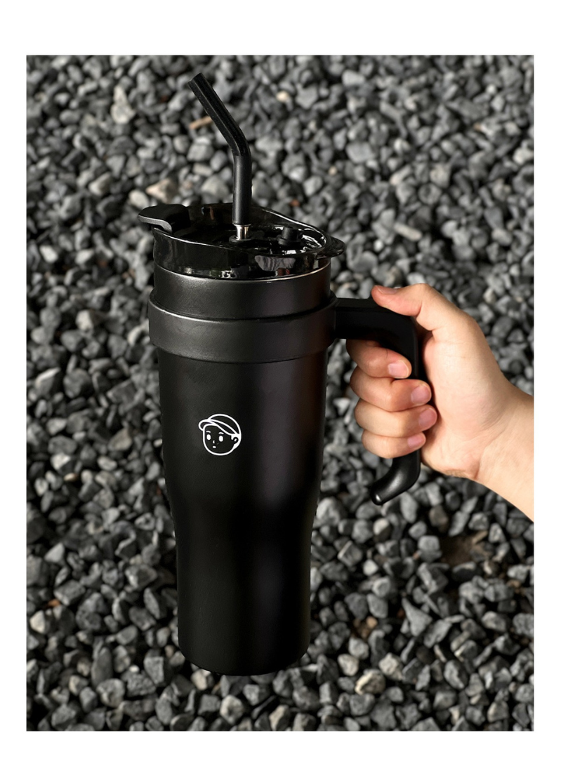 Finerworld 巨無霸吸管高身保溫杯 1.25L