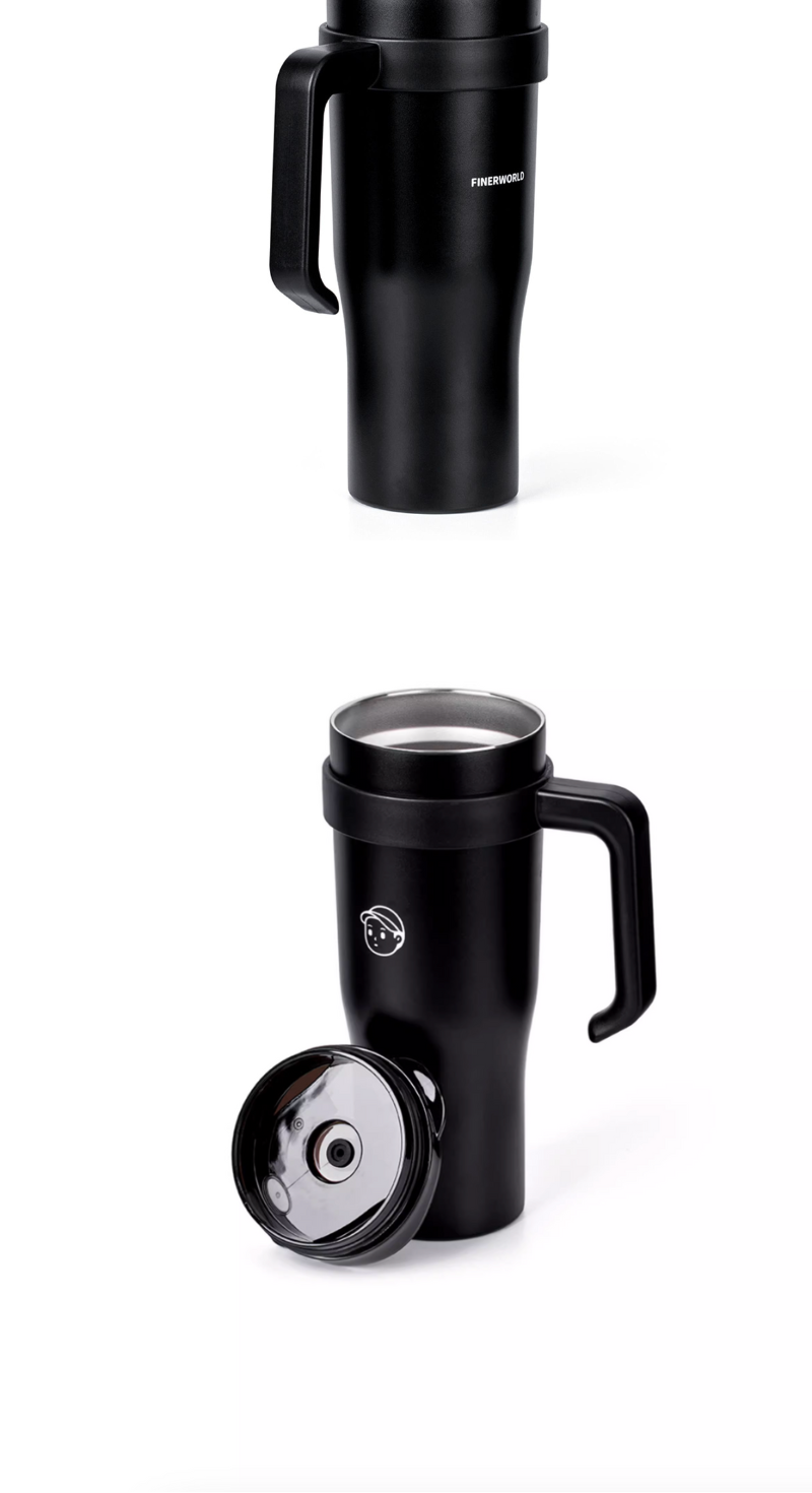 Finerworld 巨無霸吸管高身保溫杯 1.25L