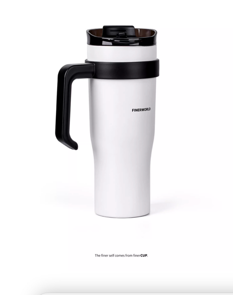 Finerworld 巨無霸吸管高身保溫杯 1.25L