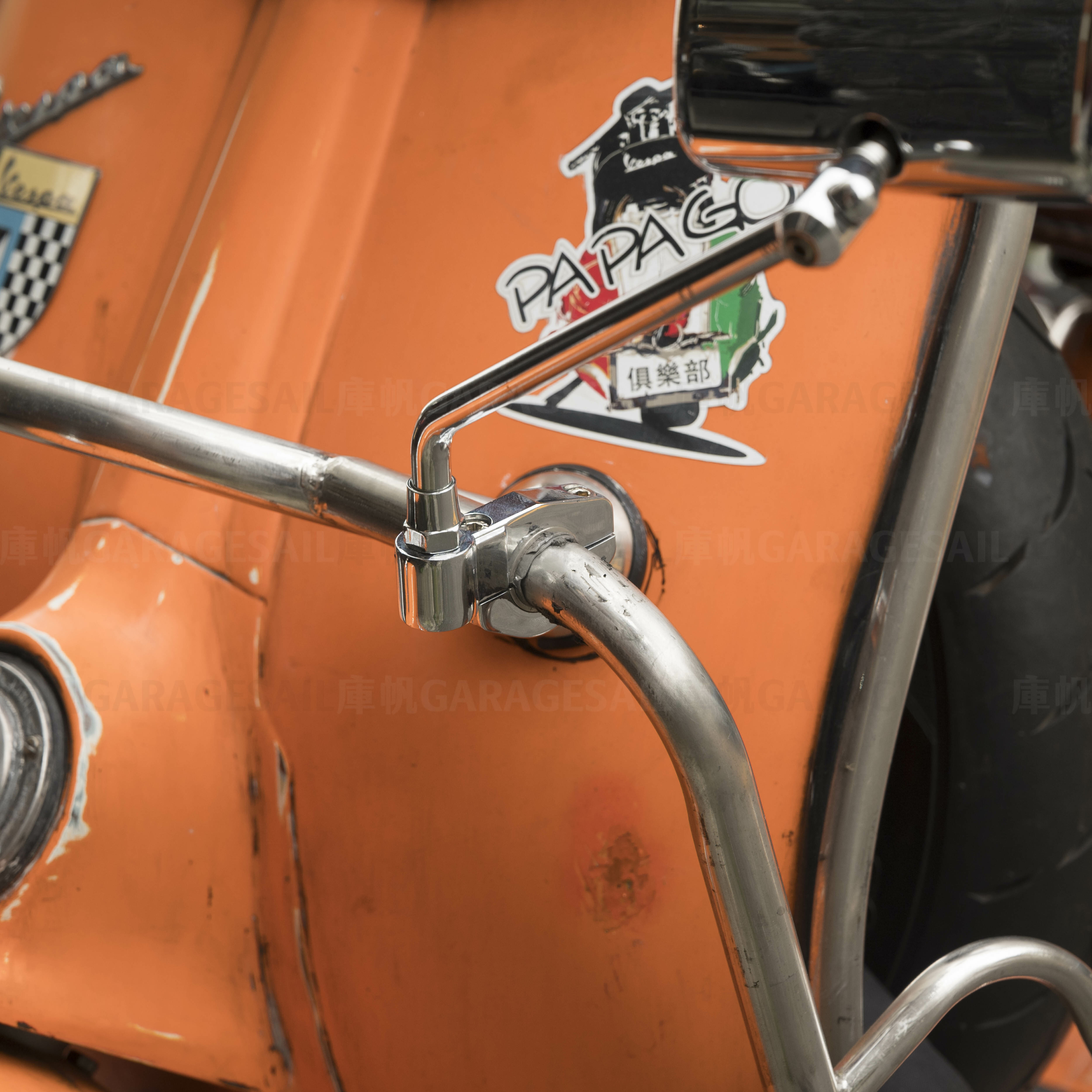 通用型 後照鏡座 10mm 正牙 (B款) - 銀