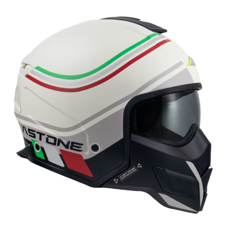 ASTONE SK6 平暖灰/VA2義大利 彩繪 複合式帽款