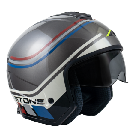 ASTONE SK6 淺黑/VA2法國 彩繪 複合式帽款