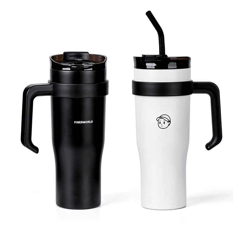 Finerworld 巨無霸吸管高身保溫杯 1.25L