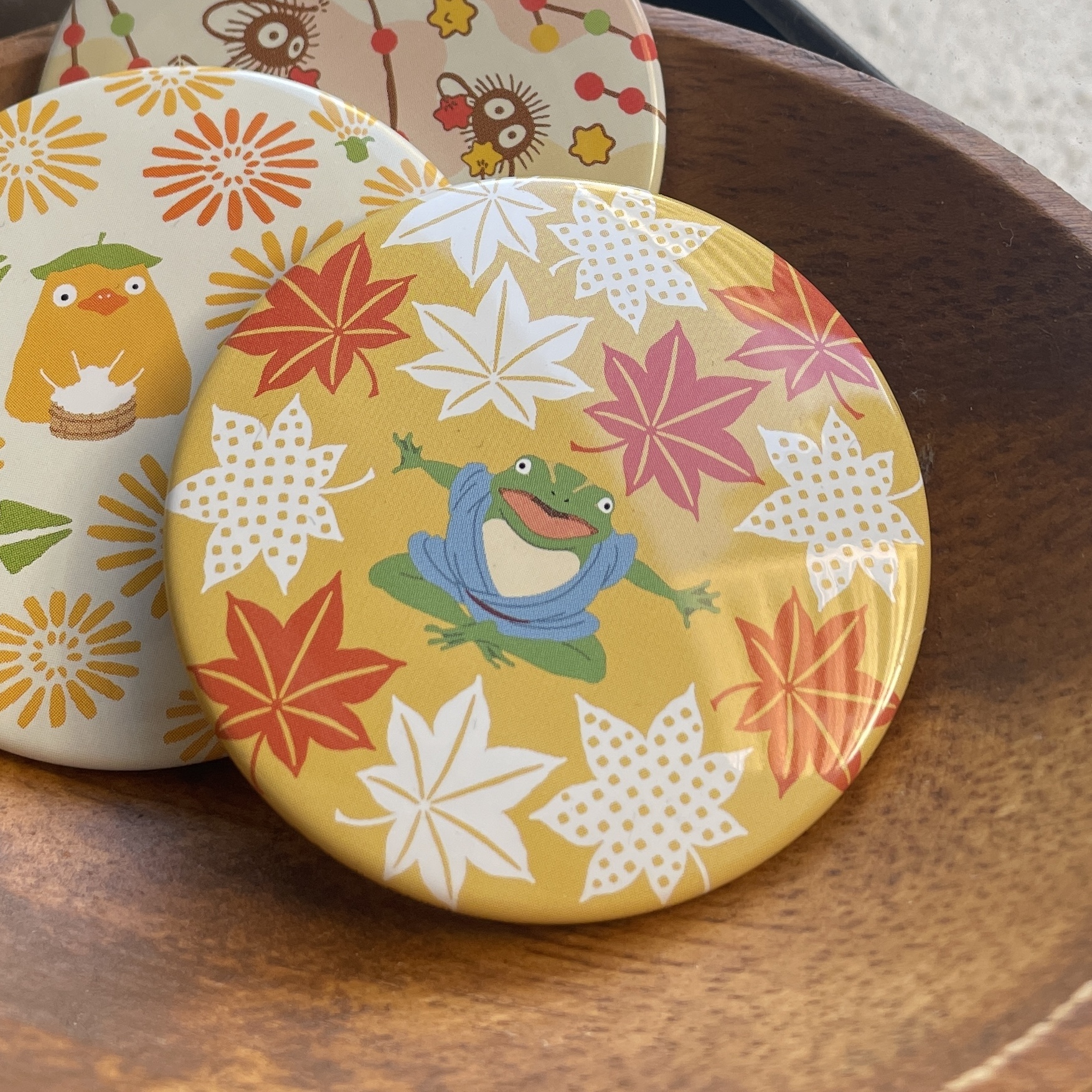 招福胸章 神隱少女 楓葉花樣