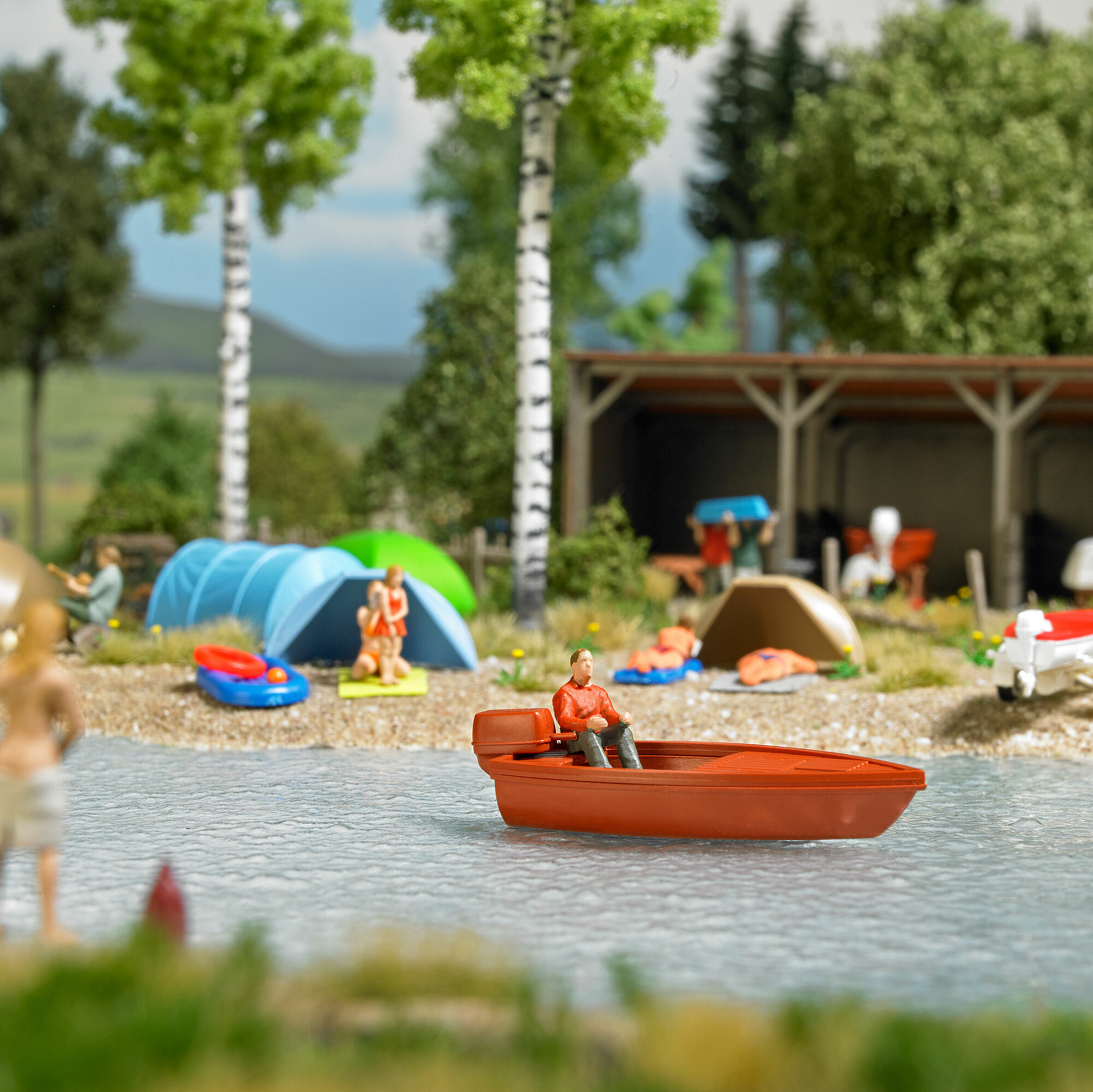 Busch 5480 HO / N 規 湖上移動船模型