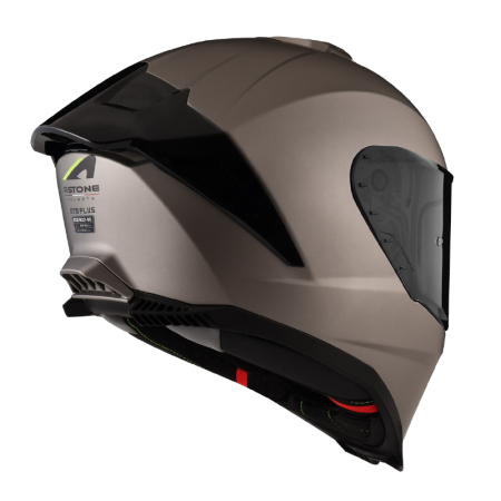 ASTONE GT6 PLUS 鈦黑銀 素色 全罩式帽款