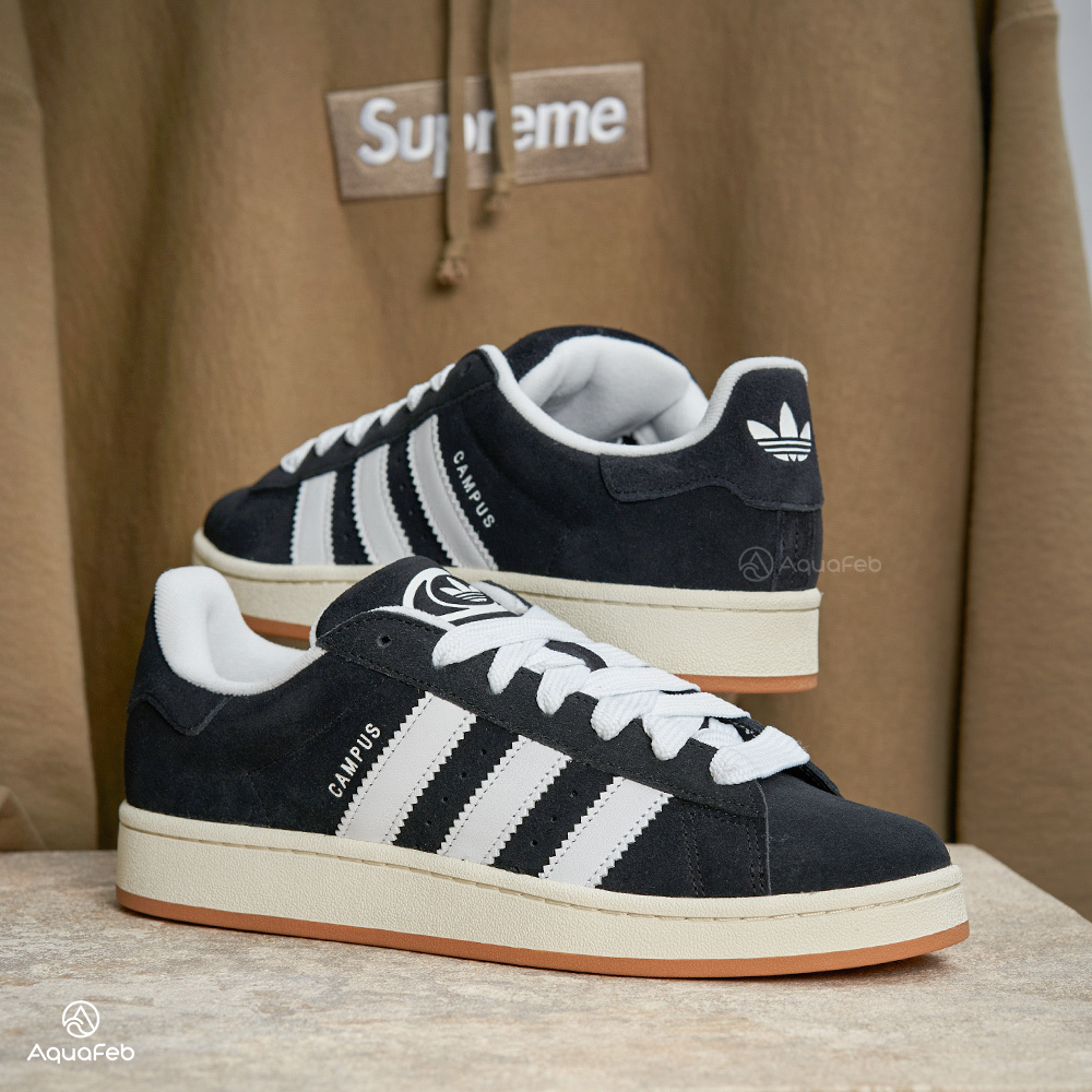 Adidas CAMPUS 00S 男女 黑白 麂皮 經典 休閒鞋 HQ8708