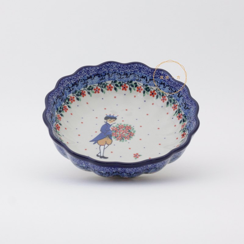 波浪盤-Ø18cm-王子手捧花兒來