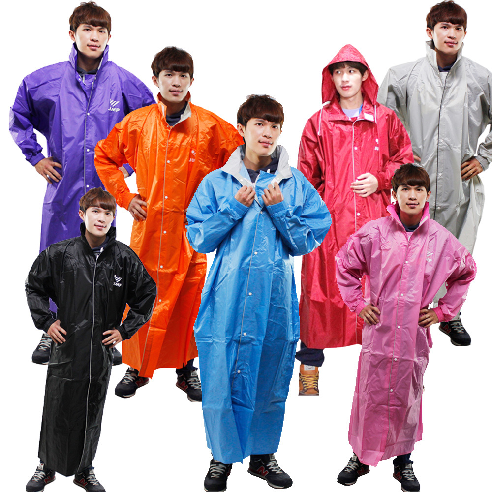 JUMP新二代前開素色雨衣超大5XL+通用鞋套 破盤下殺 OMAX歐妹思購物網