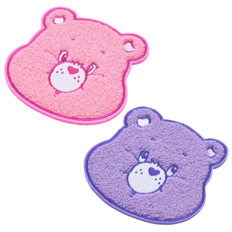 日本 CARE BEARS 彩虹熊 愛心小熊 蓬鬆 杯墊 /預購