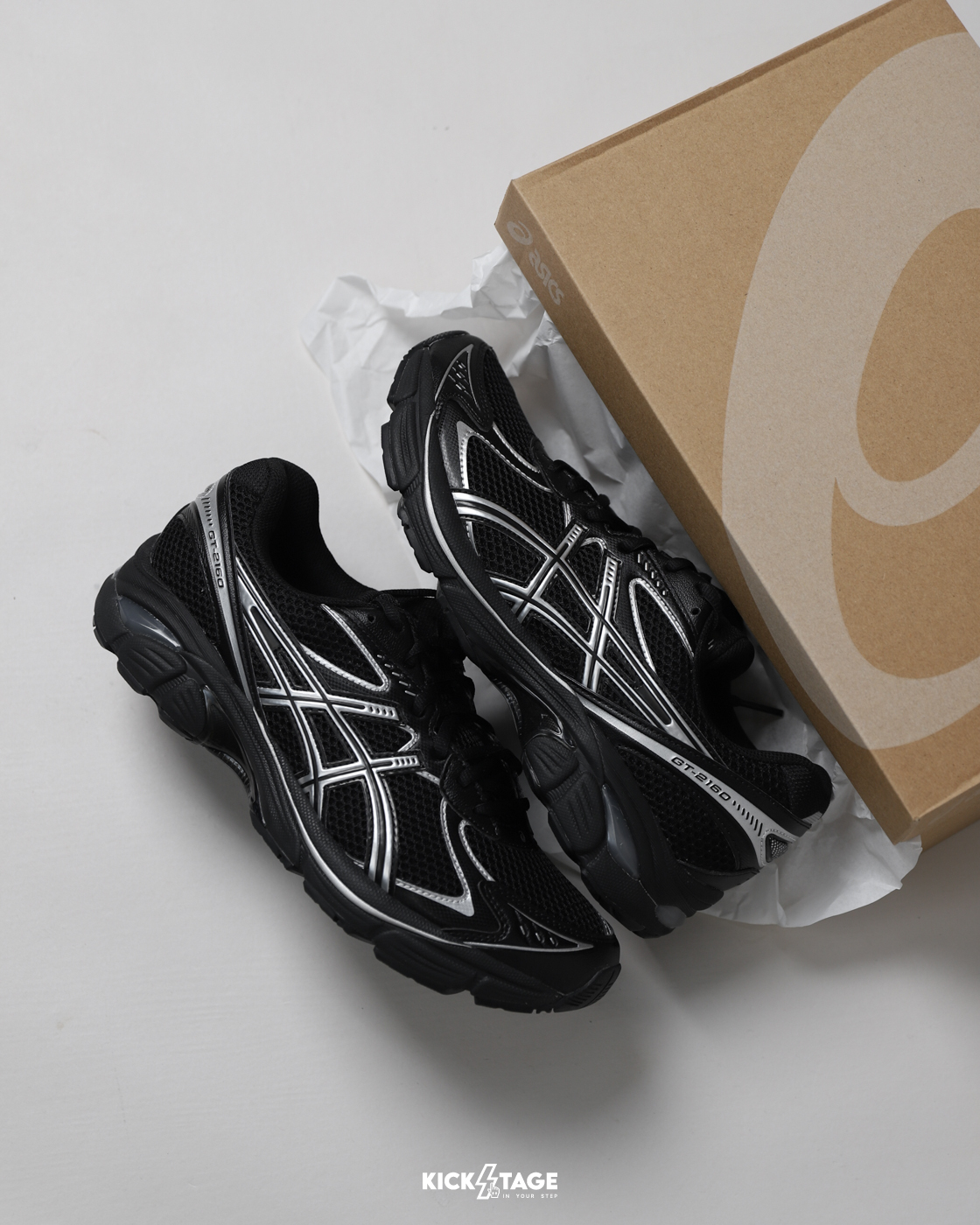 男女鞋 ASICS GT-2160 'Black Pure Silver' 黑銀 復古 Y2K 老爹鞋 運動鞋 休閒跑鞋【1203A275-001】