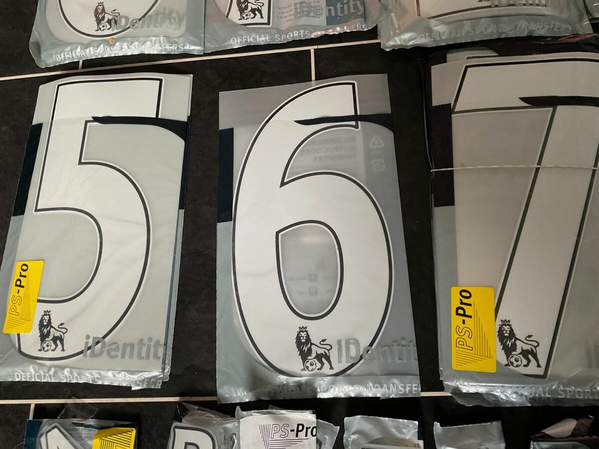 2013-2017 SportingID Premier League Official Number - White