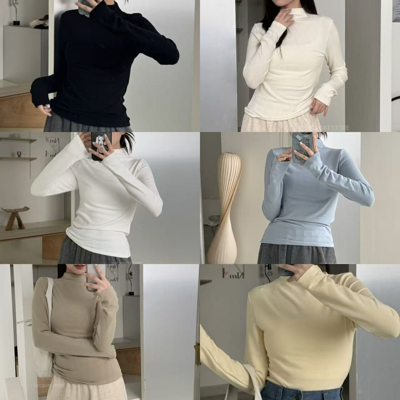 現貨供應 秋冬內搭王👑彈力好羊絨打底衣 5色