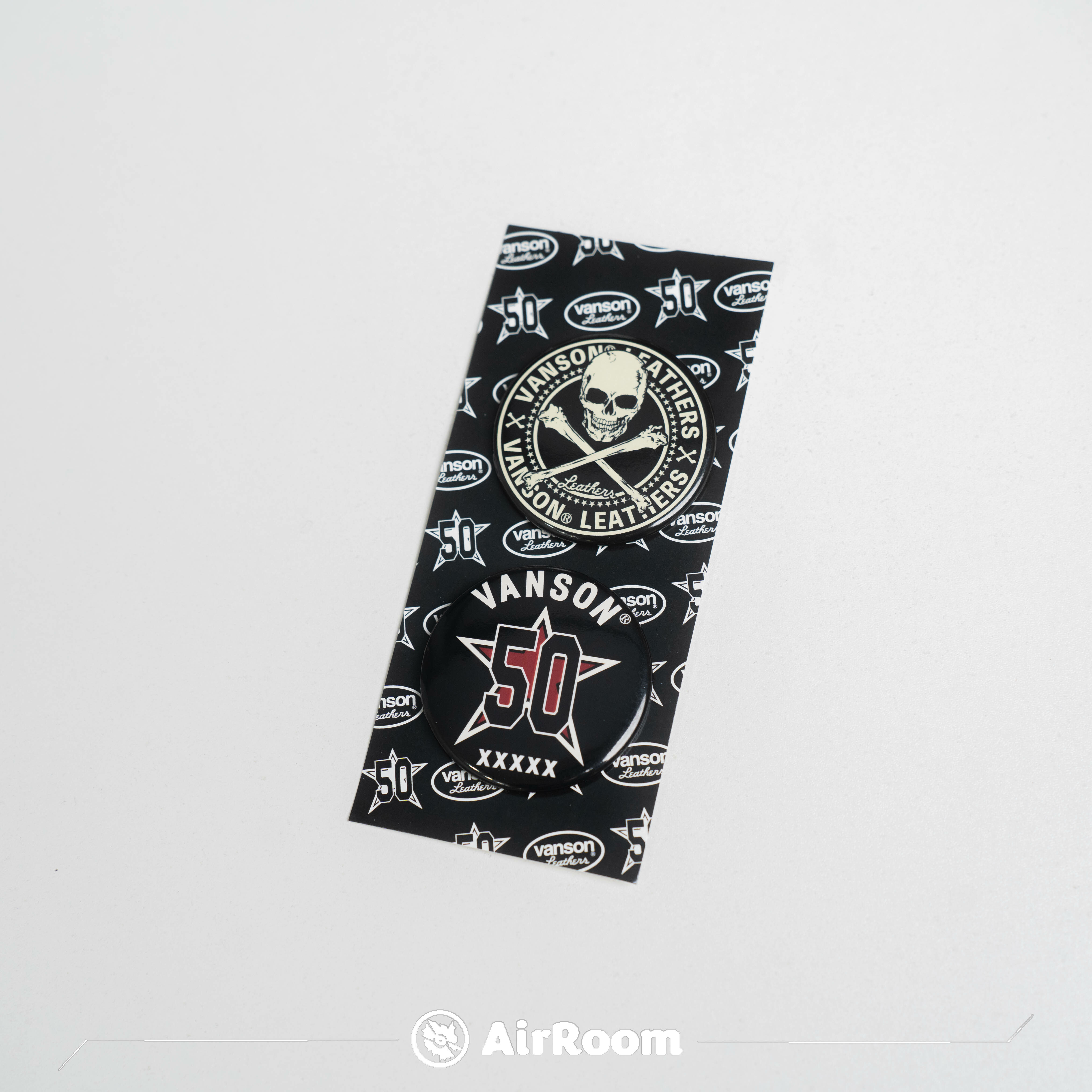2024AW VANSON 50週年紀念 骷髏 別針 胸針 徽章 一組兩個 現貨