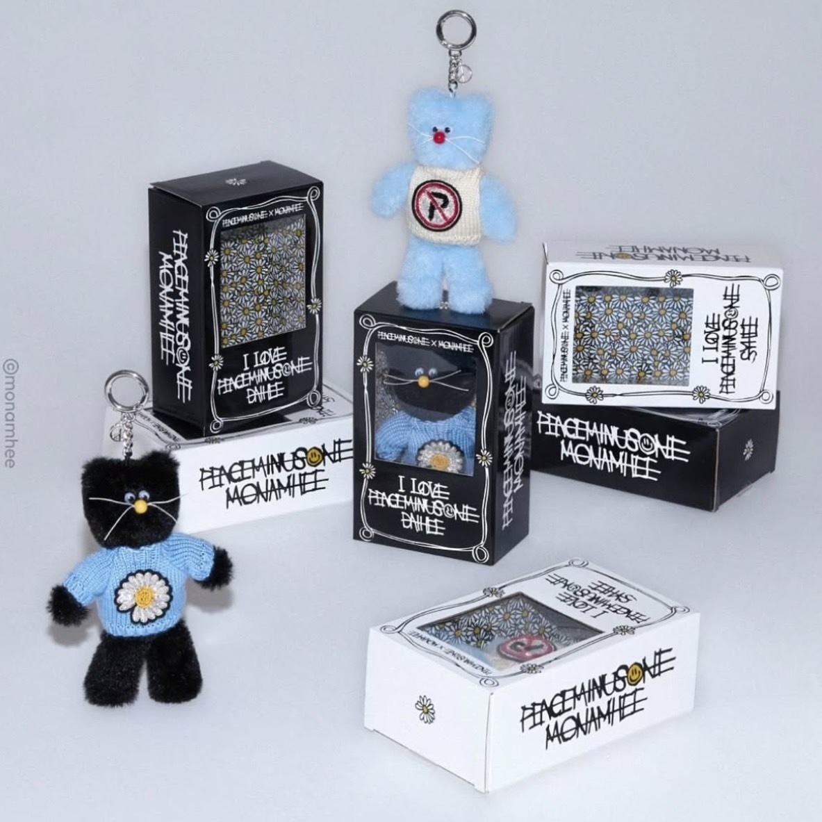 <限量聯名🏵️> GD 聯名 Monamhee 小雛菊貓咪吊飾 鑰匙圈