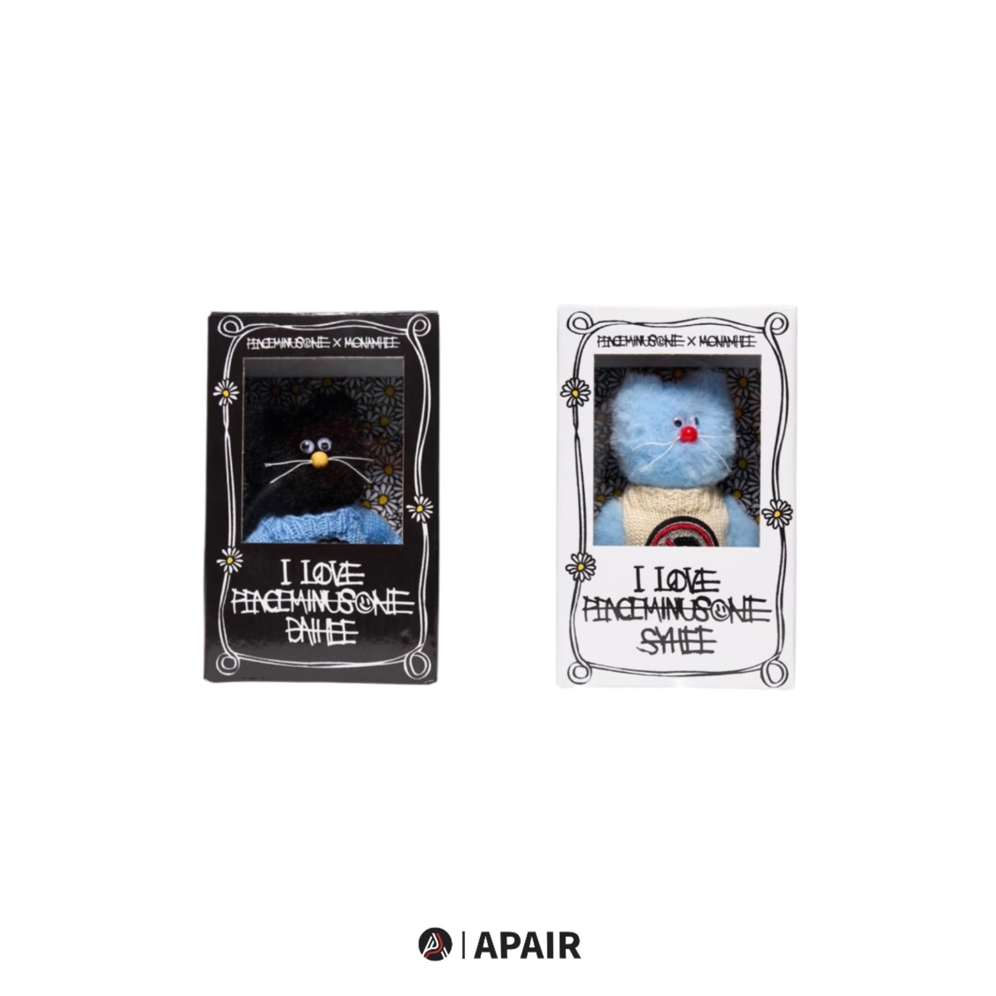 【APAIR】預購 Peaceminusone x monamhee GD 權志龍 小雛菊 貓咪掛件 15cm 黑藍兩色