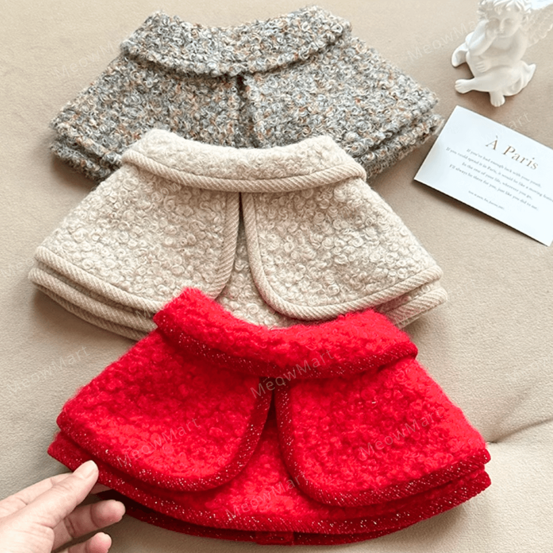 冬日蝴蝶結披肩