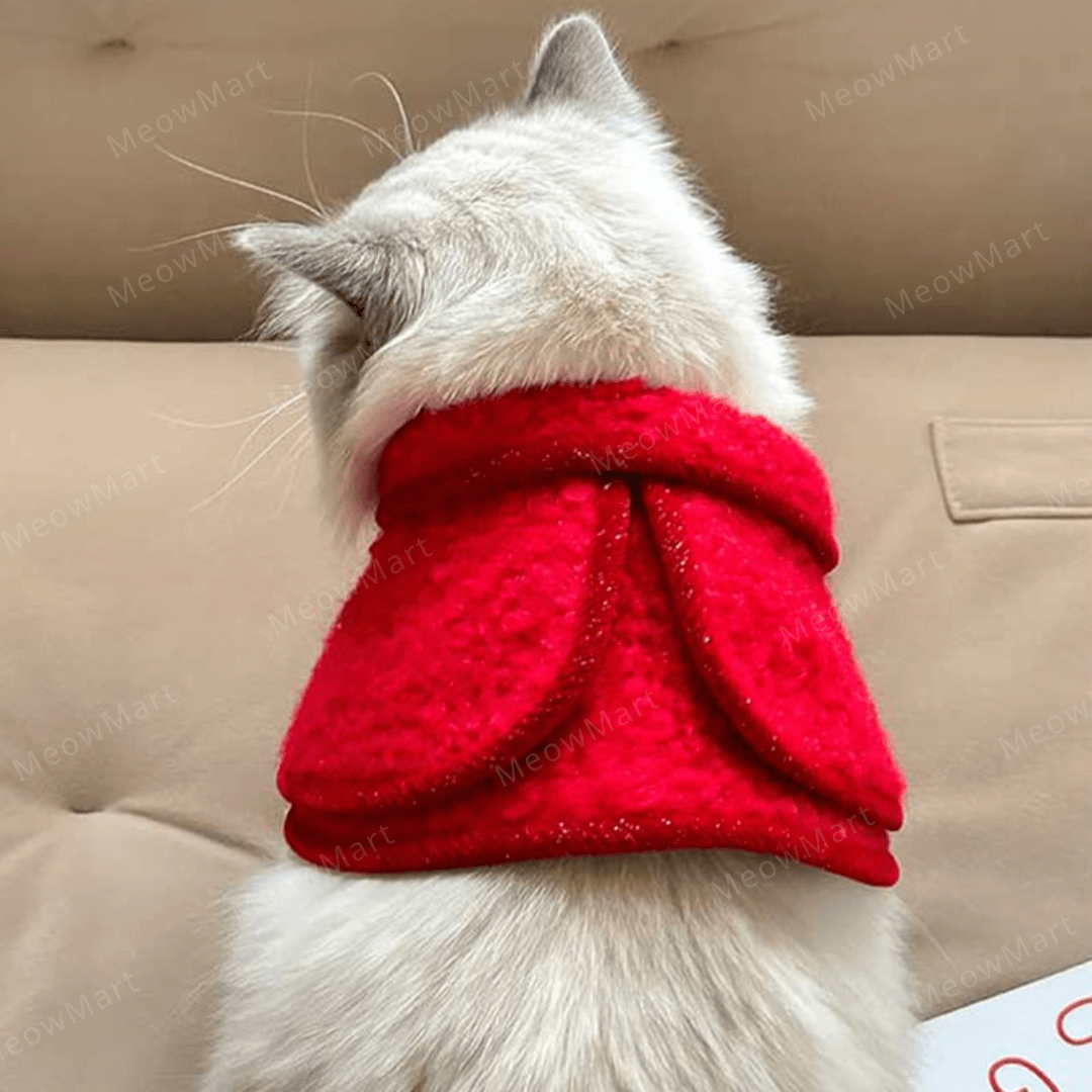 冬日蝴蝶結披肩