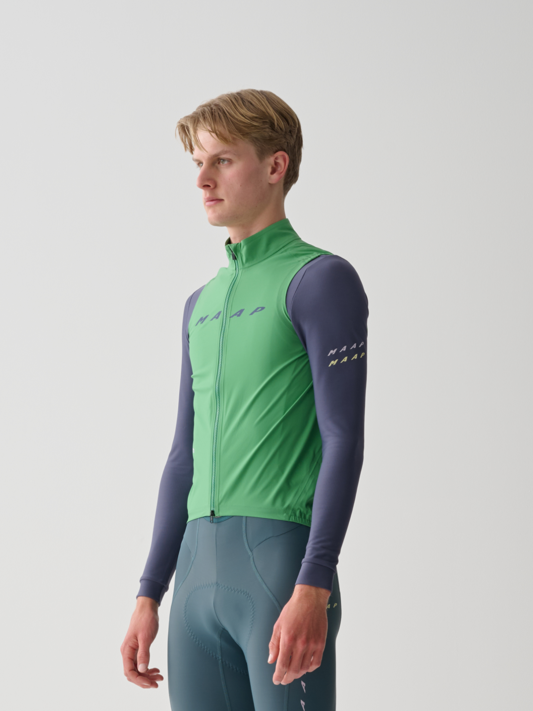 零碼【MAAP】Level Atmos 男防水背心 / Leaf 翠綠