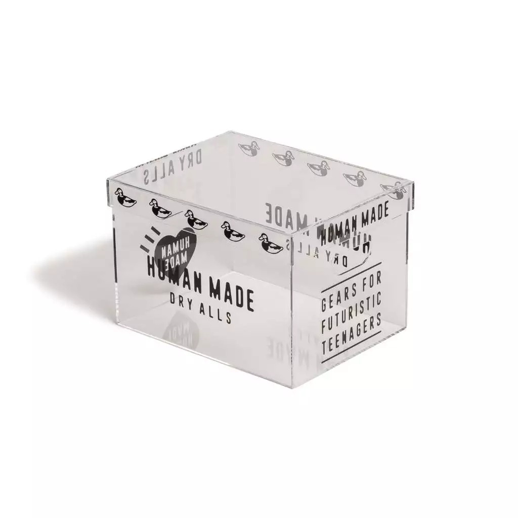 2024AW HUMAN MADE ACRYLIC FILE BOX 愛心鴨子透明整理箱收納箱現貨