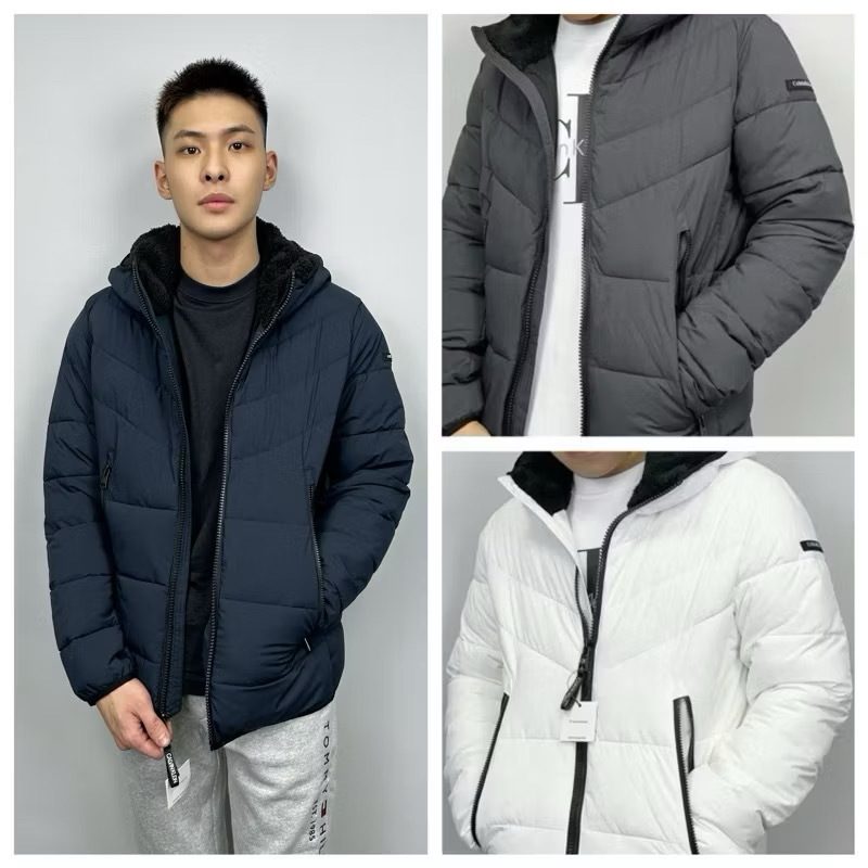 Calvin Klein CK 連帽厚刷毛 鋪棉 防風外套 連帽外套
