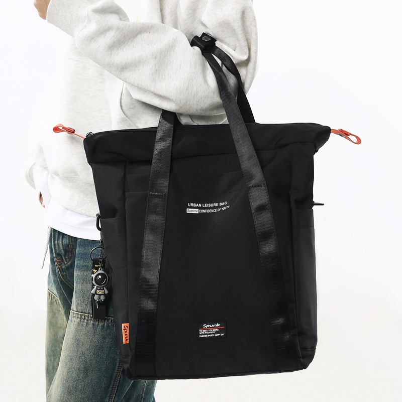 【BGGS018】直立織帶設計輕便兩用背包托特/雙肩包