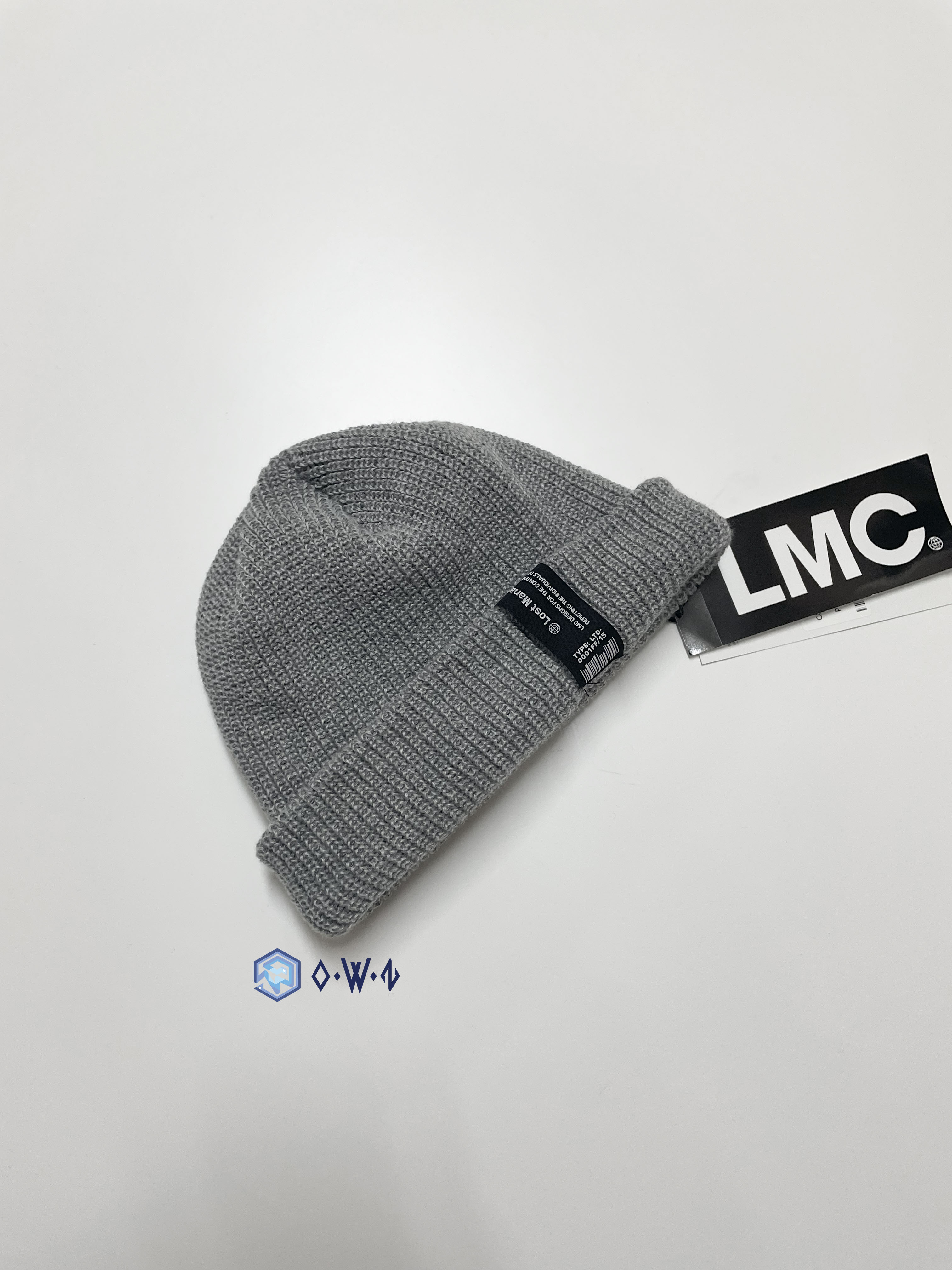 【OWN】LMC 毛帽 便帽 冬天 保暖 不分男女 灰色 0LM24SHG120GRY