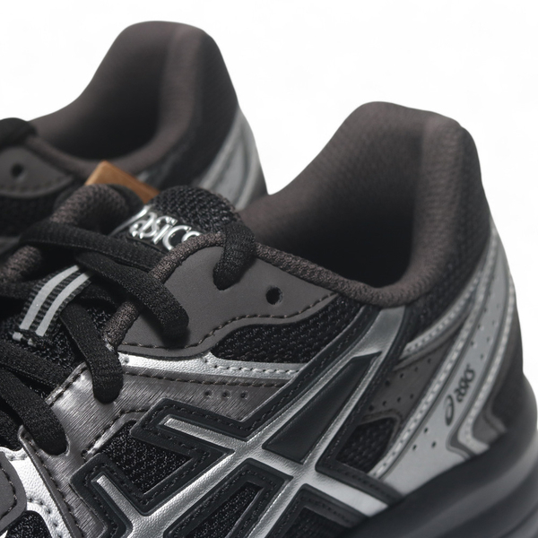 ASICS 慢跑鞋 JOG 100S 黑銀 復古 情侶鞋 男女 1203A741001