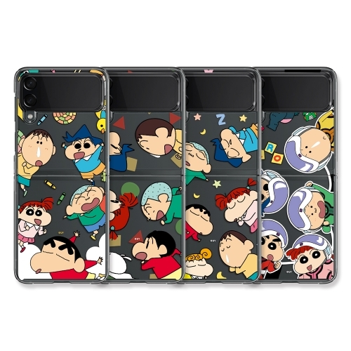蠟筆小新 - Clear Hard Case - 防撞透明手機保護硬殼 Samsung Flip 6 / 5 CD