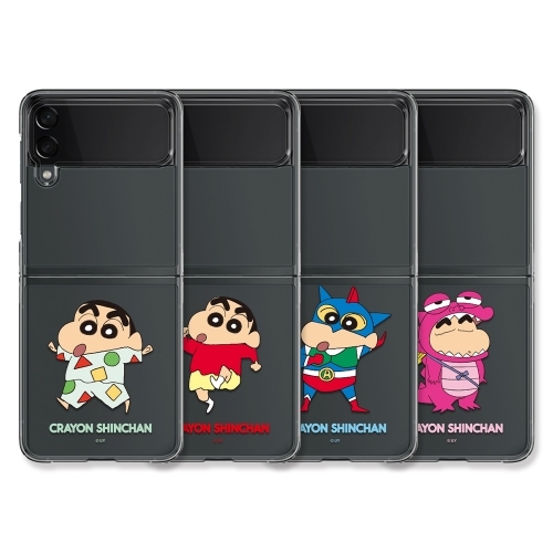 蠟筆小新 - Clear Hard Case - 防撞透明手機保護硬殼 Samsung Flip 6 / 5 CD