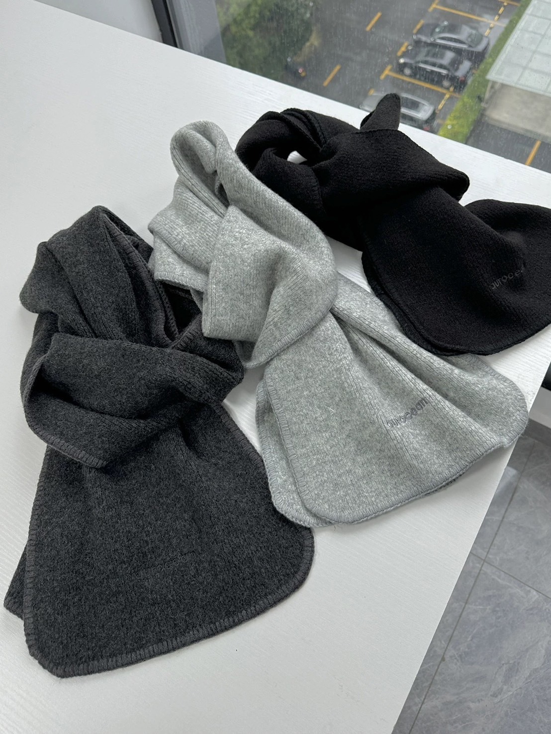 Aurocean 羊毛圍巾加密針織保暖圍脖