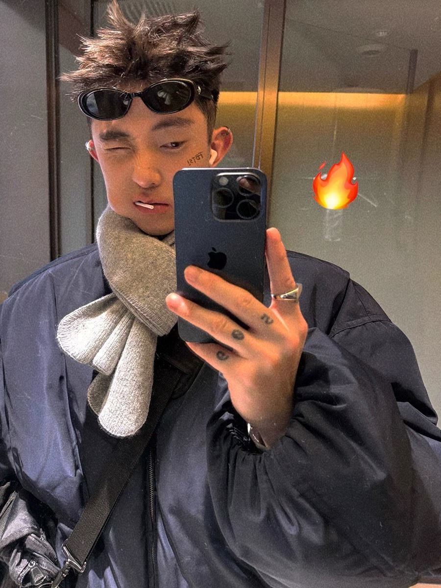 Aurocean 羊毛圍巾加密針織保暖圍脖