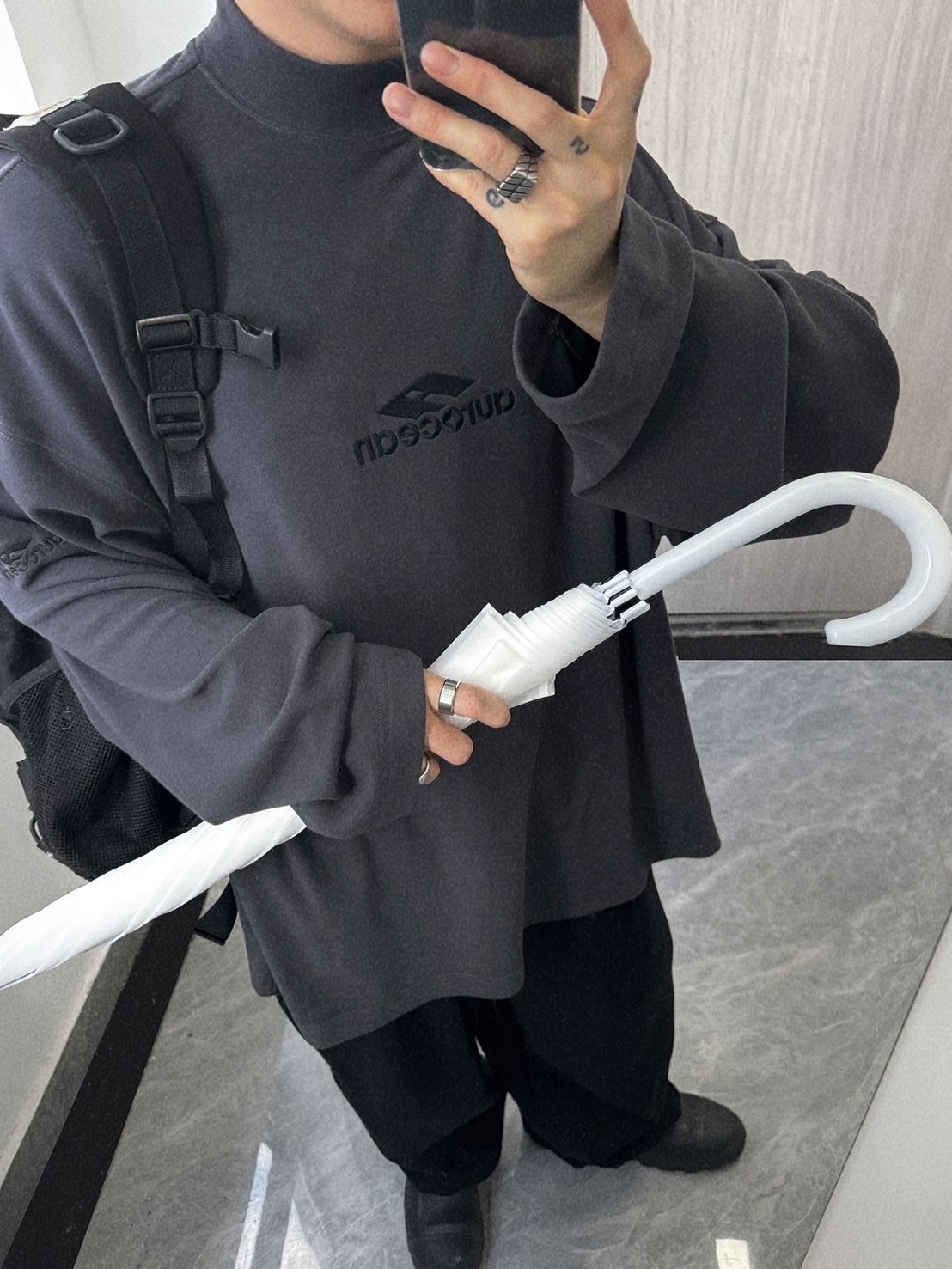 Aurocean 保暖半高領內搭T鬆弛感秋冬疊穿長袖