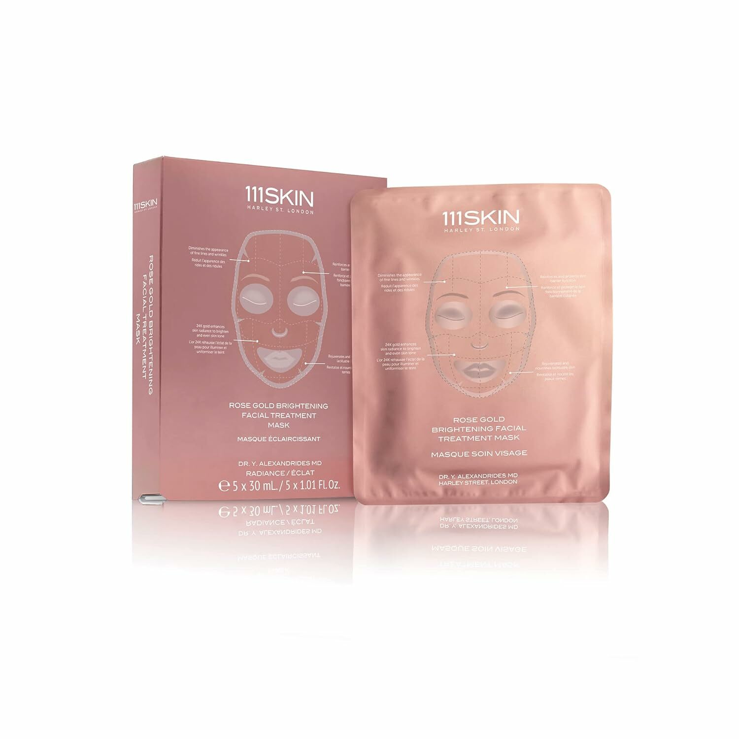 111SKIN 玫瑰金亮白面部護理面膜