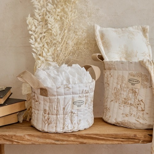 DTD浪漫茹伊印花系列-圓形整理籃(小號/大號)
