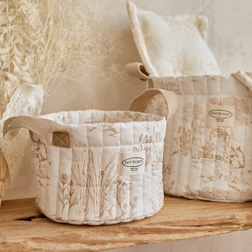 DTD浪漫茹伊印花系列-圓形整理籃(小號/大號)