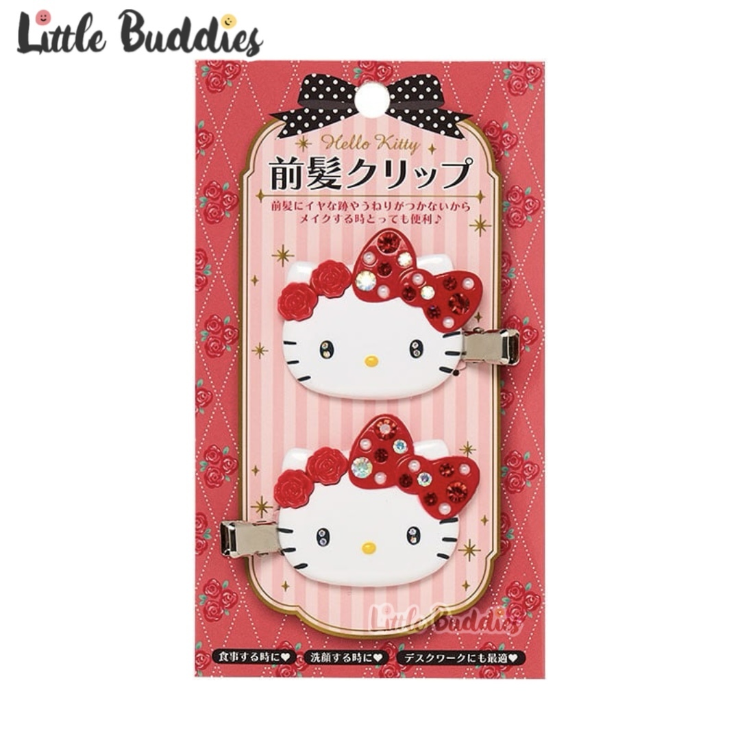 日本 Sanrio 閃石頭型髮夾對裝 (2入)