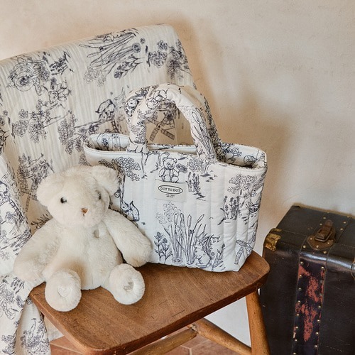 DTD浪漫茹伊印花系列-內建D環綿綿把手尿布包